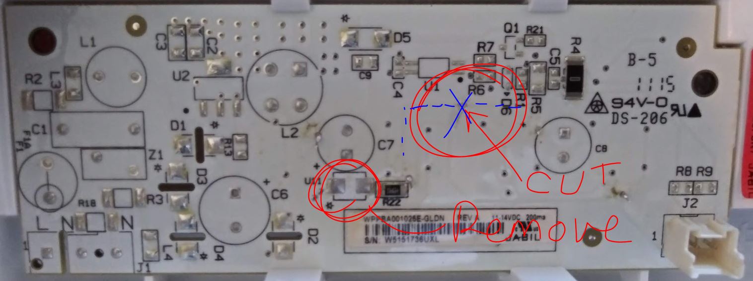 Whirlpool Refrigerator LED lights flickering Page 4 Badcaps Forums
